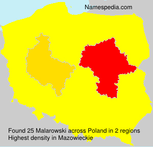 Surname Malarowski in Poland Surname Malarowski in Poland