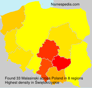 Surname Malasinski in Poland Surname Malasinski in Poland