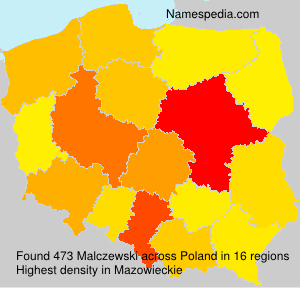 Surname Malczewski in Poland Surname Malczewski in Poland