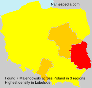 Surname Malendowski in Poland Surname Malendowski in Poland