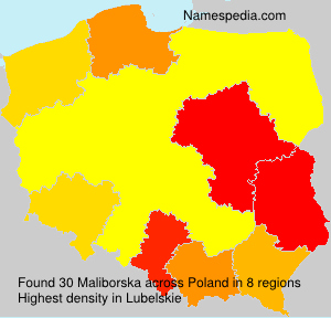 Surname Maliborska in Poland