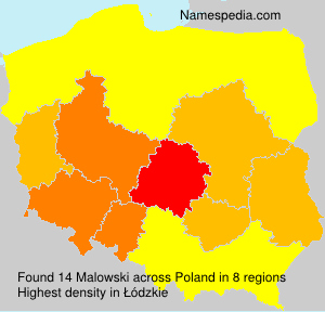 Surname Malowski in Poland Surname Malowski in Poland