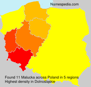Surname Malucka in Poland Surname Malucka in Poland