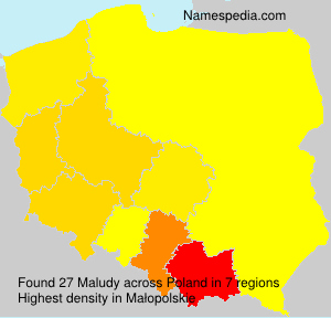 Surname Maludy in Poland Surname Maludy in Poland