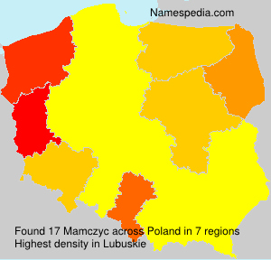 Surname Mamczyc in Poland Surname Mamczyc in Poland