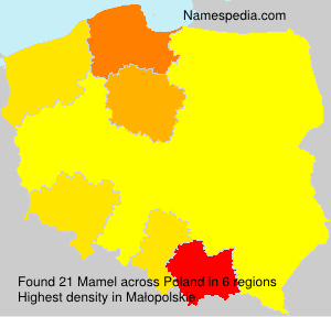 Surname Mamel in Poland Surname Mamel in Poland