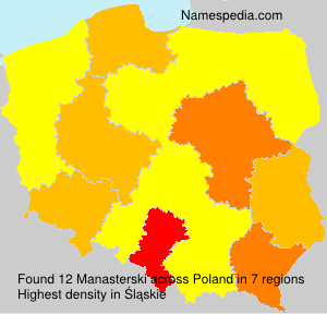 Surname Manasterski in Poland Surname Manasterski in Poland