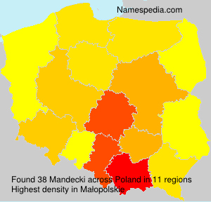Surname Mandecki in Poland Surname Mandecki in Poland