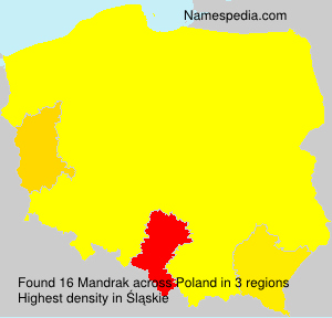 Surname Mandrak in Poland Surname Mandrak in Poland