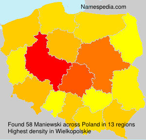 Surname Maniewski in Poland Surname Maniewski in Poland