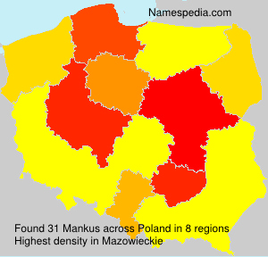 Surname Mankus in Poland Surname Mankus in Poland