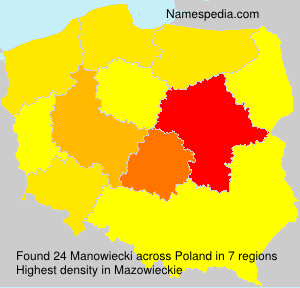 Surname Manowiecki in Poland Surname Manowiecki in Poland