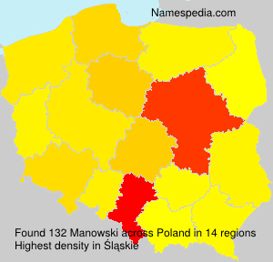 Surname Manowski in Poland Surname Manowski in Poland