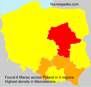 Surname Mansz in Poland Surname Mansz in Poland