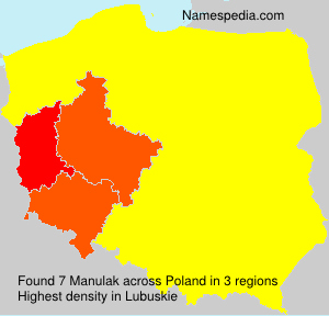 Surname Manulak in Poland Surname Manulak in Poland