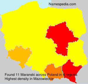 Surname Maranski in Poland Surname Maranski in Poland