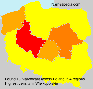 Surname Marchwant in Poland Surname Marchwant in Poland