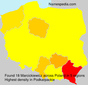 Surname Marcickiewicz in Poland Surname Marcickiewicz in Poland