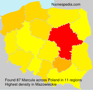 Surname Marcula in Poland Surname Marcula in Poland