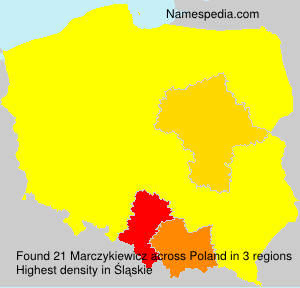 Surname Marczykiewicz in Poland Surname Marczykiewicz in Poland