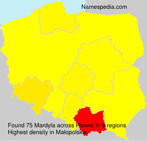 Surname Mardyla in Poland Surname Mardyla in Poland