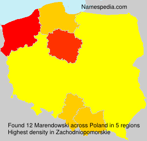 Surname Marendowski in Poland Surname Marendowski in Poland