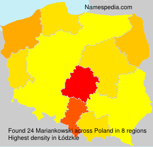 Surname Mariankowski in Poland Surname Mariankowski in Poland