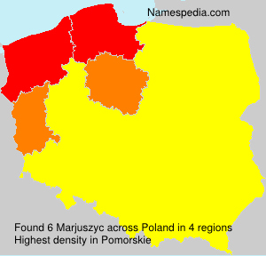 Surname Marjuszyc in Poland Surname Marjuszyc in Poland