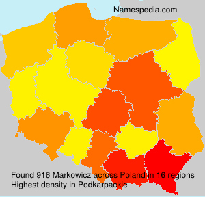 Surname Markowicz in Poland Surname Markowicz in Poland