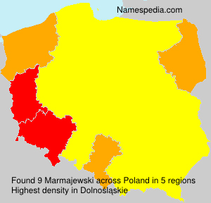 Surname Marmajewski in Poland Surname Marmajewski in Poland