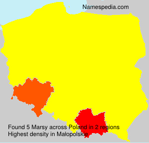 Surname Marsy in Poland Surname Marsy in Poland