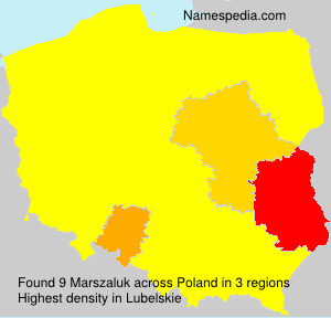Surname Marszaluk in Poland Surname Marszaluk in Poland