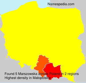 Surname Marszowska in Poland