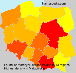 Surname Marszycki in Poland Surname Marszycki in Poland