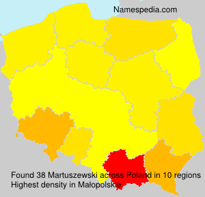 Surname Martuszewski in Poland Surname Martuszewski in Poland