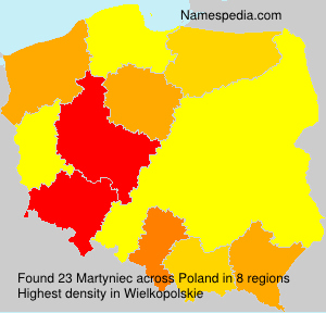 Surname Martyniec in Poland Surname Martyniec in Poland