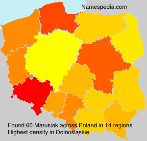Surname Marusiak in Poland Surname Marusiak in Poland