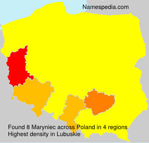 Surname Maryniec in Poland Surname Maryniec in Poland