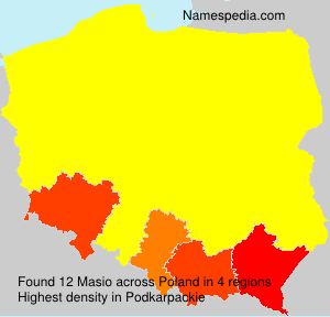 Surname Masio in Poland Surname Masio in Poland