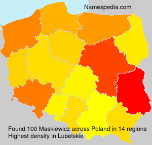 Surname Maskiewicz in Poland Surname Maskiewicz in Poland