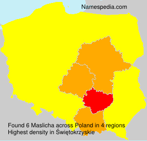 Surname Maslicha in Poland Surname Maslicha in Poland