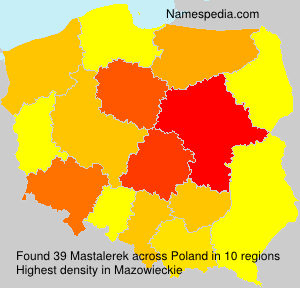 Surname Mastalerek in Poland Surname Mastalerek in Poland