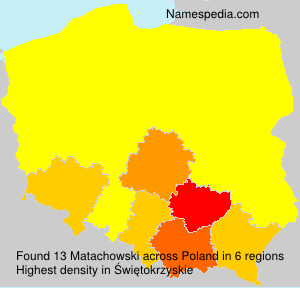 Surname Matachowski in Poland Surname Matachowski in Poland