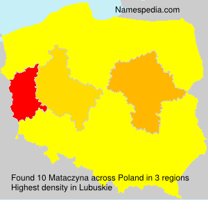 Surname Mataczyna in Poland