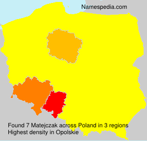 Surname Matejczak in Poland Surname Matejczak in Poland