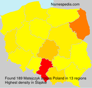 Surname Matejczyk in Poland Surname Matejczyk in Poland