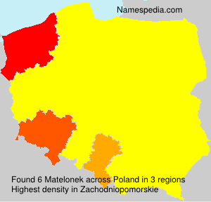 Surname Matelonek in Poland Surname Matelonek in Poland