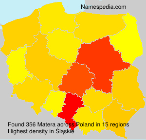 Surname Matera in Poland Surname Matera in Poland