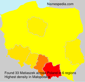 Surname Matiaszek in Poland Surname Matiaszek in Poland