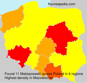 Surname Matiaszewski in Poland Surname Matiaszewski in Poland